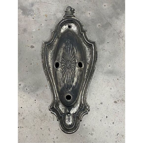 Antique Neoclassical Sconce Plate Base Part Three Arm to Fix - Picture 3 of 6